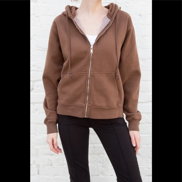 Brandy Melville Brown Christy Hoodie 